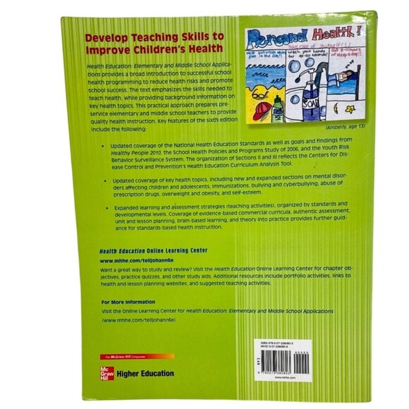 Health Education: Elementary And Middle School Applications 8th Ed By Telljohann - Picture 2 of 4